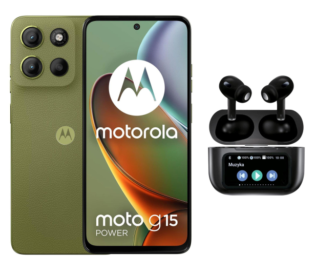 Motorola moto g15 power 8/256GB Iguana Green + Smart Buds Pro - 1515117 - zdjęcie
